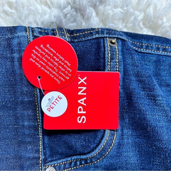 SPANX Dark Blue Flare Women's Jeans - Picture 5 of 6